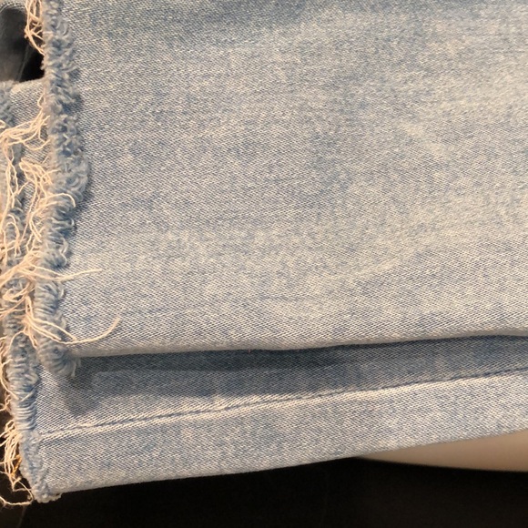 Blue Denim Ripped Knee Skinny Jeans - Picture 6 of 7